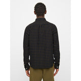 KCA 1090057 Regular fit small checkered shirt 7021 blue check men