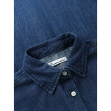 KCA 2090077 organic cotton denim shirt 3059 dark blue denim women