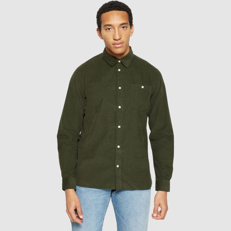 KCA 1090053 Corduroy shirt 1090 forest night men