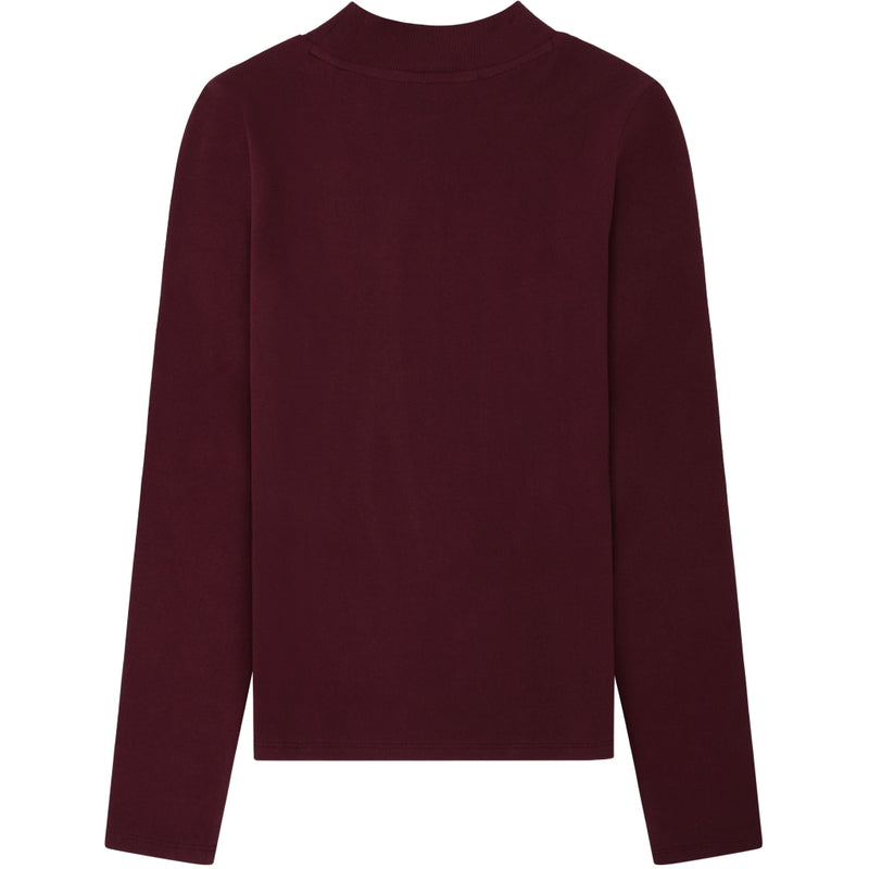 KCA 100076 Rib high neck long sleeved 1281 fig women