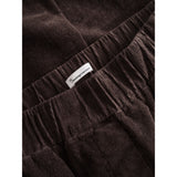 KCA 2070029 Chloe barrel high-rise babycord elastic waistband pants 1394 chocolate plum women