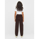 KCA 2070029 Chloe barrel high-rise babycord elastic waistband pants 1394 chocolate plum women