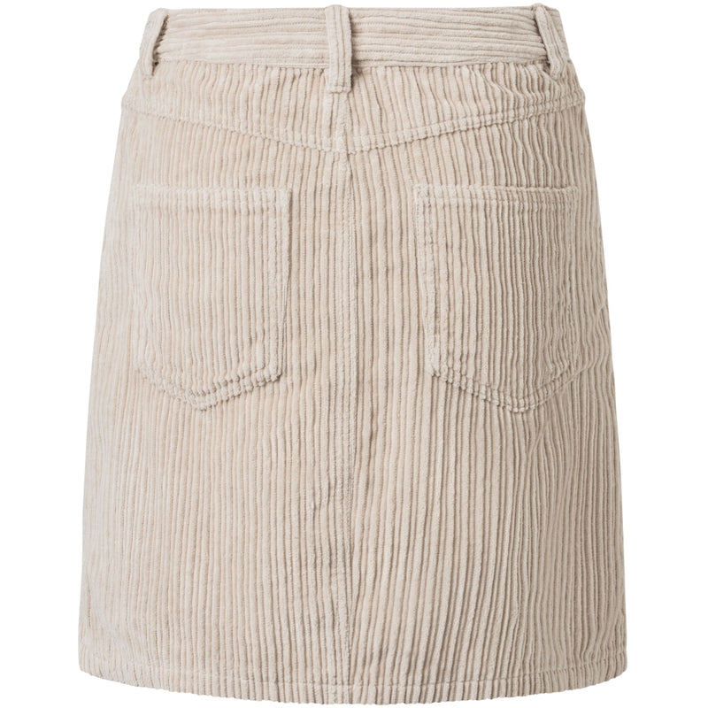 KCA 2040009 Irregular corduroy skirt 1228 light feather gray women