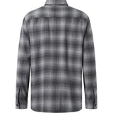 KCA 1090045 Loose fit checkered flannel shirt 7031 grey check men