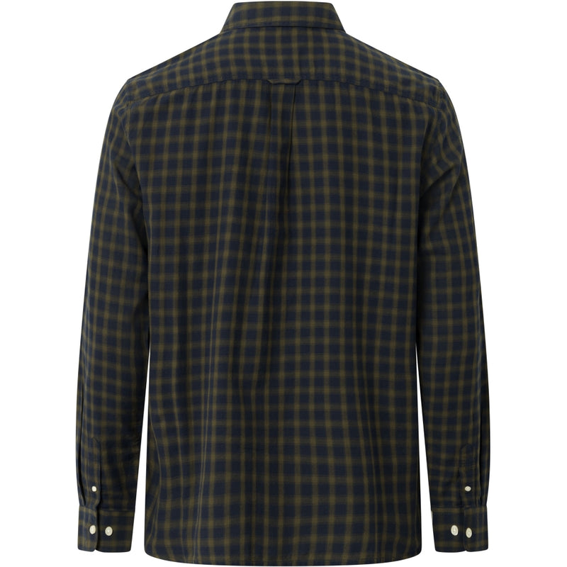 KCA 1090057 Regular fit small checkered shirt 7021 blue check men