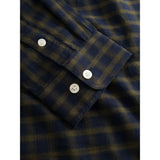 KCA 1090057 Regular fit small checkered shirt 7021 blue check men