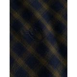 KCA 1090057 Regular fit small checkered shirt 7021 blue check men