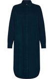 KCA 2200035 Organic cotton corduroy dress 1001 Total eclipse women