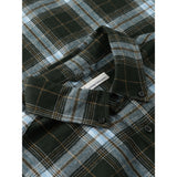 KCA 1090149 Organic cotton checked flannel shirt 7023 green check men