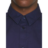 KCA 1090073 Alf regular crispy cotton shirt 1001 Total eclipse men