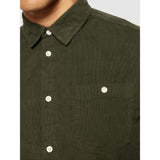 KCA 1090053 Corduroy shirt 1090 forest night men