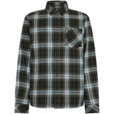 KCA 1090149 Organic cotton checked flannel shirt 7023 green check men