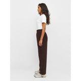 KCA 2070029 Chloe barrel high-rise babycord elastic waistband pants 1394 chocolate plum women