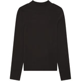 KCA 100076 Rib high neck long sleeved 1487 chocolate torte women