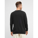 KCA 1080015 Cotton hemp mix O-neck single knit 1300 black jet men