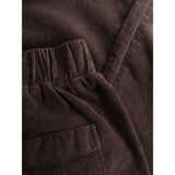 KCA 2070029 Chloe barrel high-rise babycord elastic waistband pants 1394 chocolate plum women
