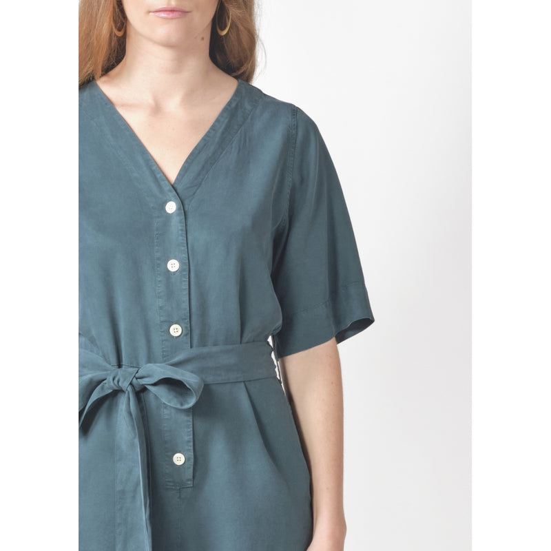 KLITMØLLER Marna short jumpsuit moss green women
