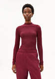 ARMEDANGELS Alaania turtleneck velvet red women