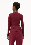 ARMEDANGELS Alaania turtleneck velvet red women