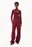 ARMEDANGELS Alaania turtleneck velvet red women