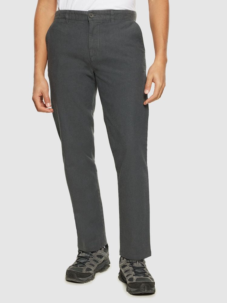 KCA 1070076 Chuck regular flannel chino pants 1402 gray pinstripe men