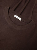KCA 1080068 Regular merino knit crew neck jumper 1487 chocolate torte men