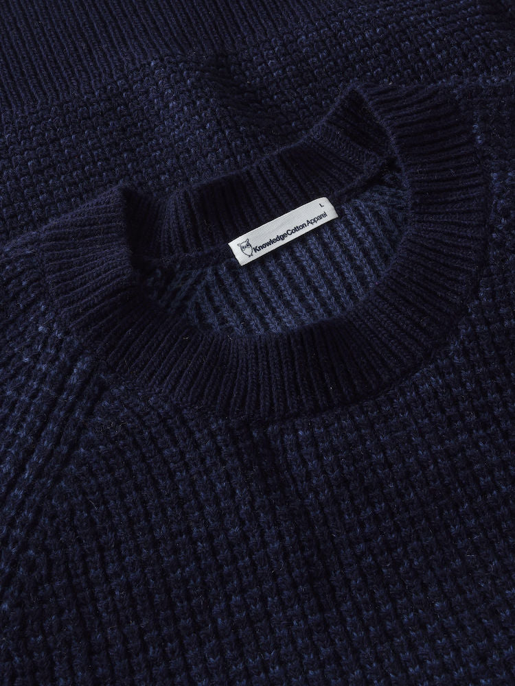 KCA 1080138 Lambswool crew neck jumper 1001 total eclipse men