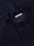 KCA 1080138 Lambswool crew neck jumper 1001 total eclipse men