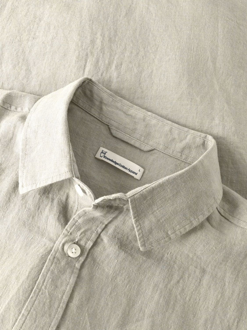 KCA 1090064 Linen short sleeve shirt 1498 twill men