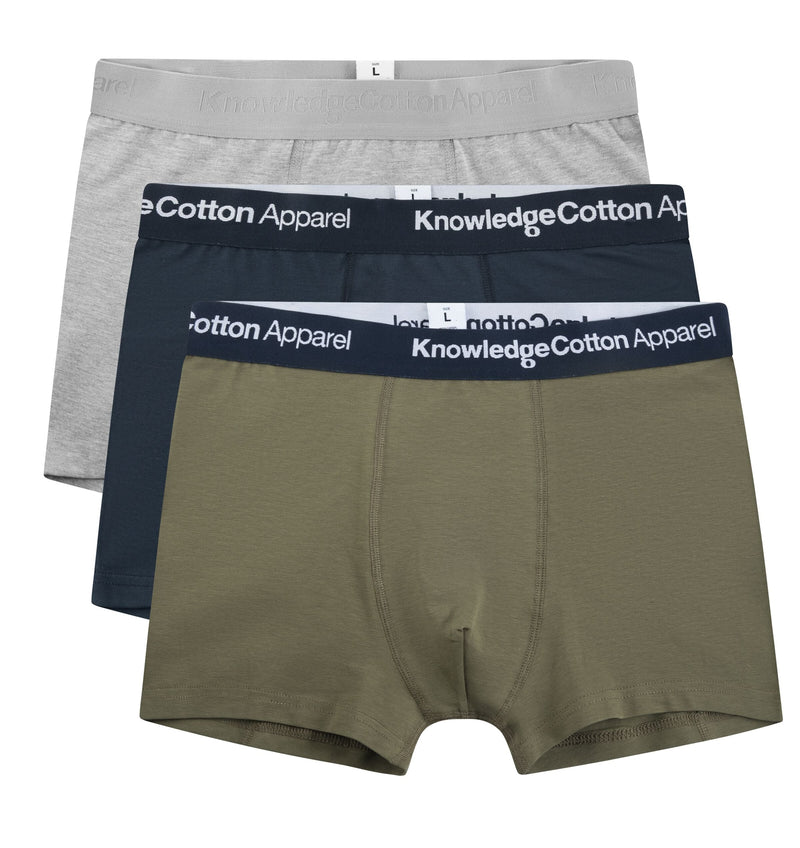 KCA 1110003 Cotton Stretch 3 pack underwear 1100 dark olive men