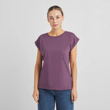 DEDICATED Visby base t-shirt berry purple women