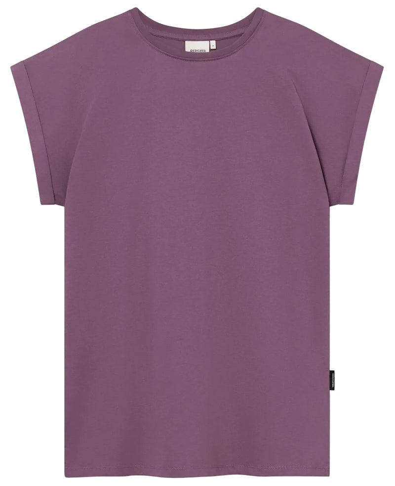 DEDICATED Visby base t-shirt berry purple women