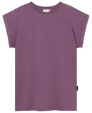 DEDICATED Visby base t-shirt berry purple women