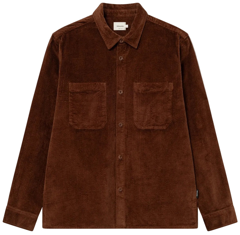 DEDICATED Kil corduroy shirt cappuccino brown men