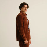 DEDICATED Kil corduroy shirt cappuccino brown men