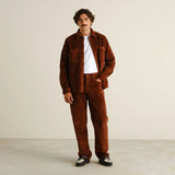 DEDICATED Kil corduroy shirt cappuccino brown men