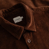 DEDICATED Kil corduroy shirt cappuccino brown men