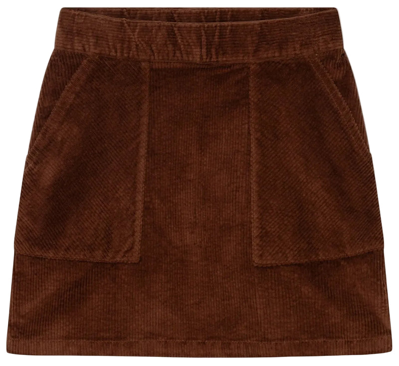 DEDICATED Majorna corduroy skirt cappuccino brown women