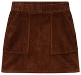 DEDICATED Majorna corduroy skirt cappuccino brown women