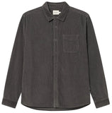 DEDICATED Varberg corduroy shirt rock grey men