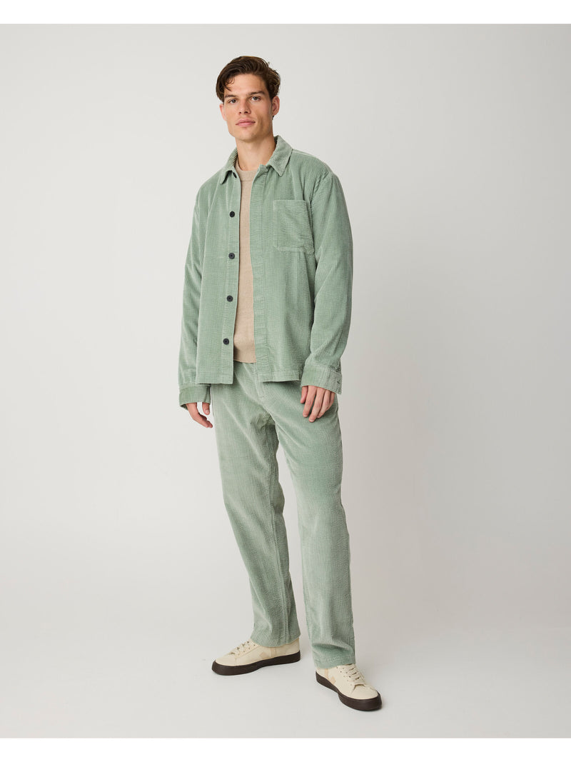 KCA 1190087 Corduroy overshirt 1396 lily pad men
