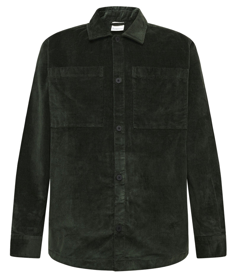 KCA 1190096 Loose corduroy overshirt 1090 forest night men