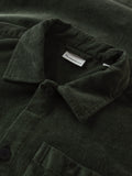KCA 1190096 Loose corduroy overshirt 1090 forest night men