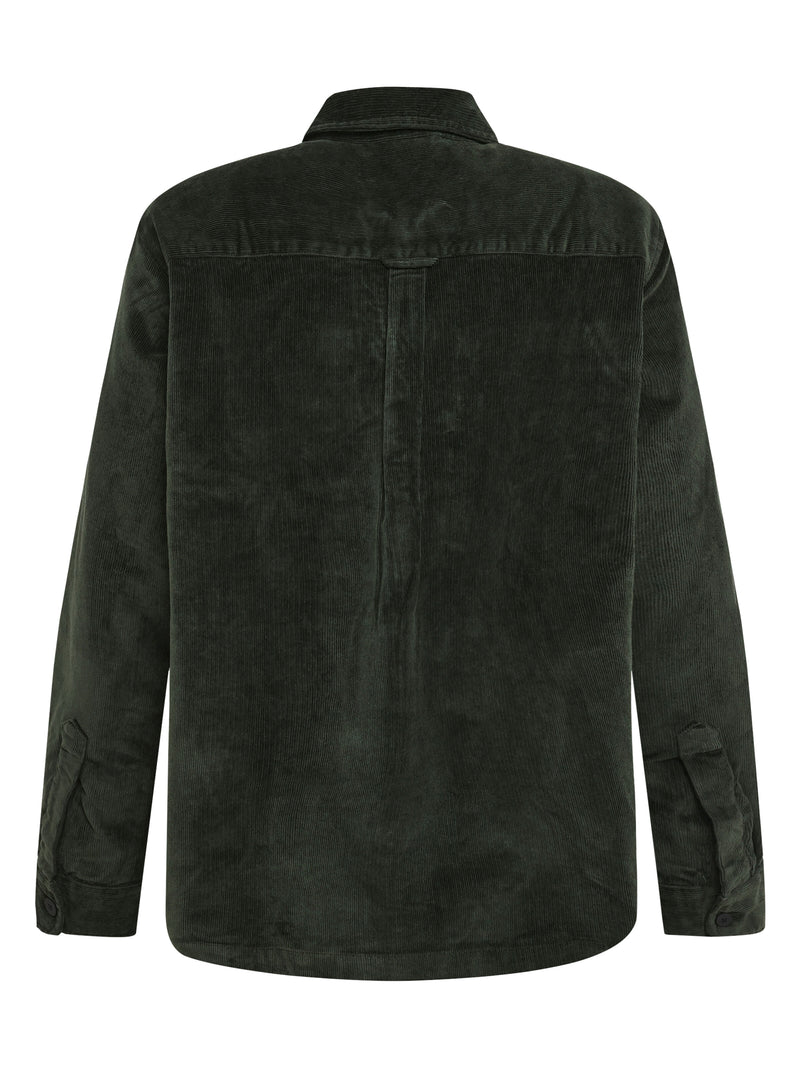 KCA 1190096 Loose corduroy overshirt 1090 forest night men