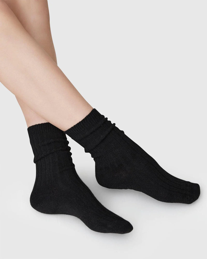 SWEDISH STOCKINGS Bodil chunky socks black