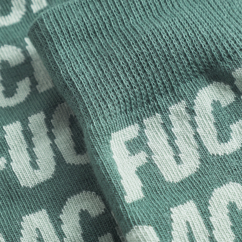 DEDICATED Sigtuna socks fuck rasism forest green unisex