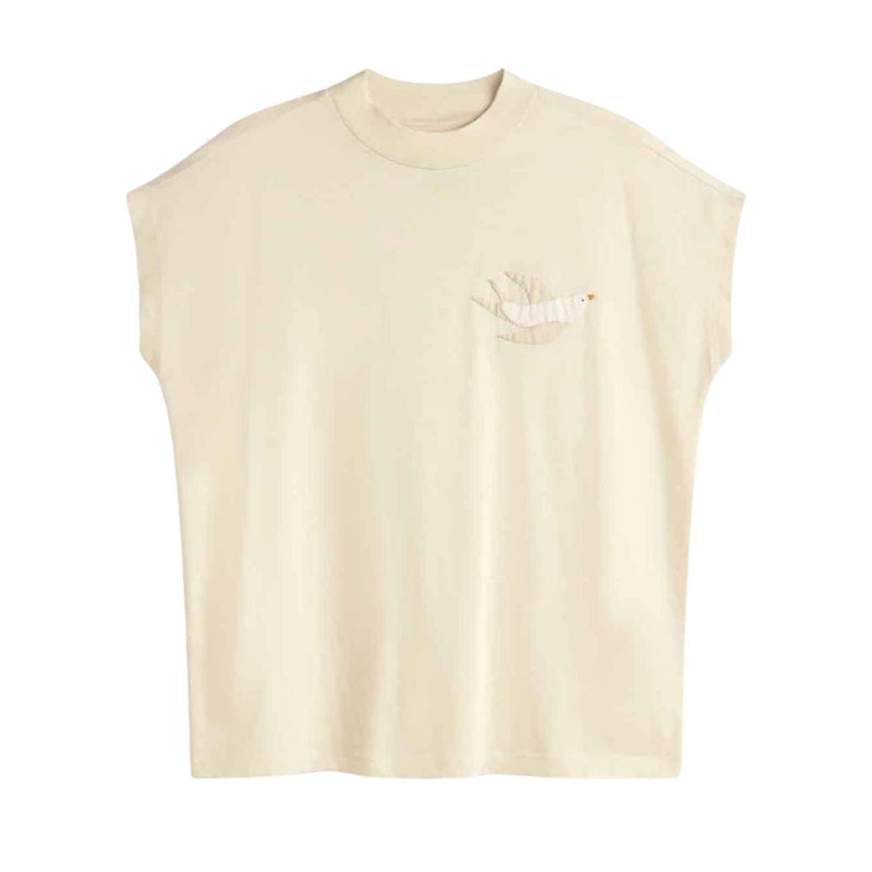 THINKING MU Volta bird t-shirt off white women