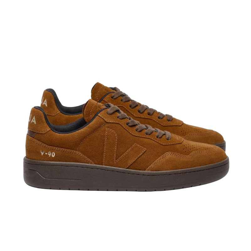 VEJA V-90 suede full cognac eagle men