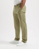 KUYICHI Darren linen chino army green men