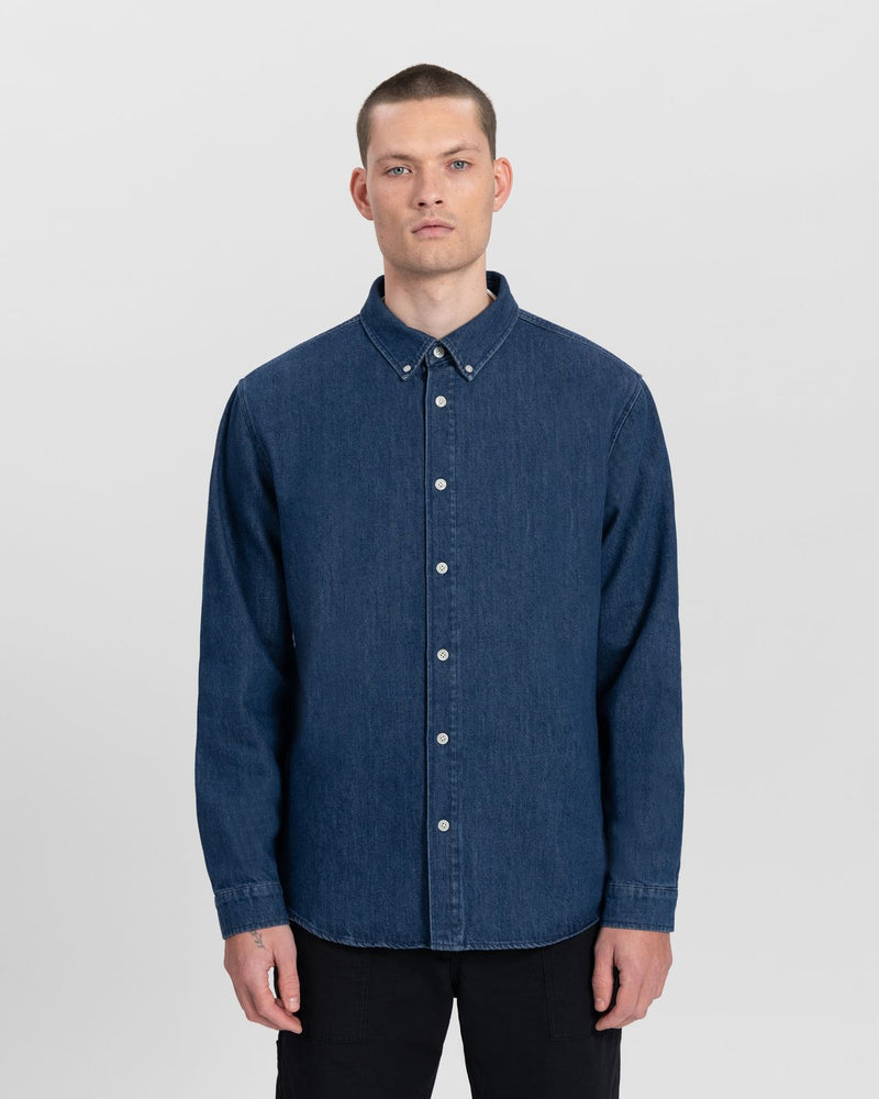 KUYICHI Sawyer denim shirt washed indigo men